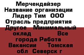 Мерчендайзер › Название организации ­ Лидер Тим, ООО › Отрасль предприятия ­ Другое › Минимальный оклад ­ 27 000 - Все города Работа » Вакансии   . Томская обл.,Северск г.